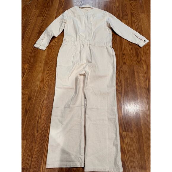 FAHERTY overland twill coverall jumpsuit in natural size XL - Picture 12 of 14